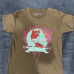 Van Halen Brown Graphic Tee - Short Sleeve